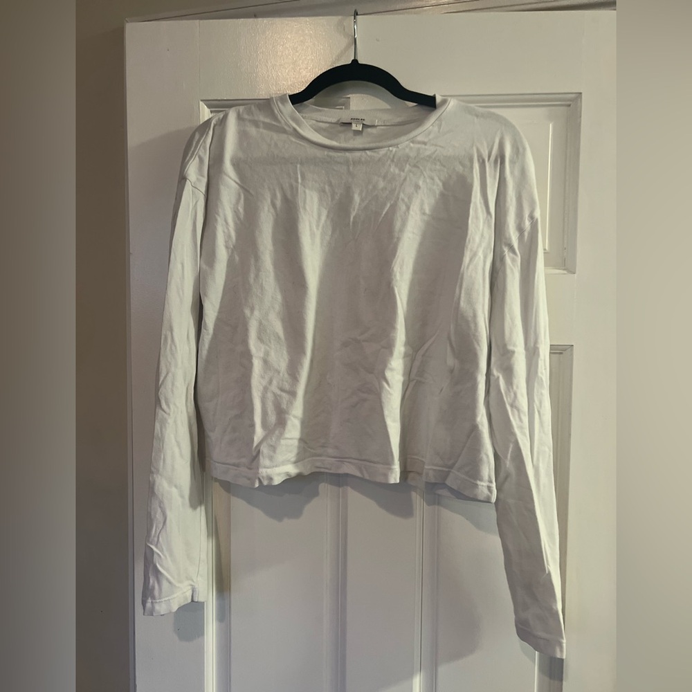 Agolde cropped long sleeve tee